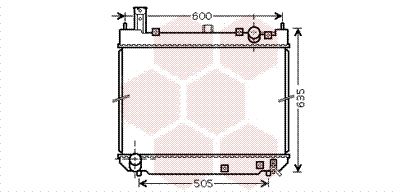 VAN WEZEL Radiators, Motora dzesēšanas sistēma 53002488